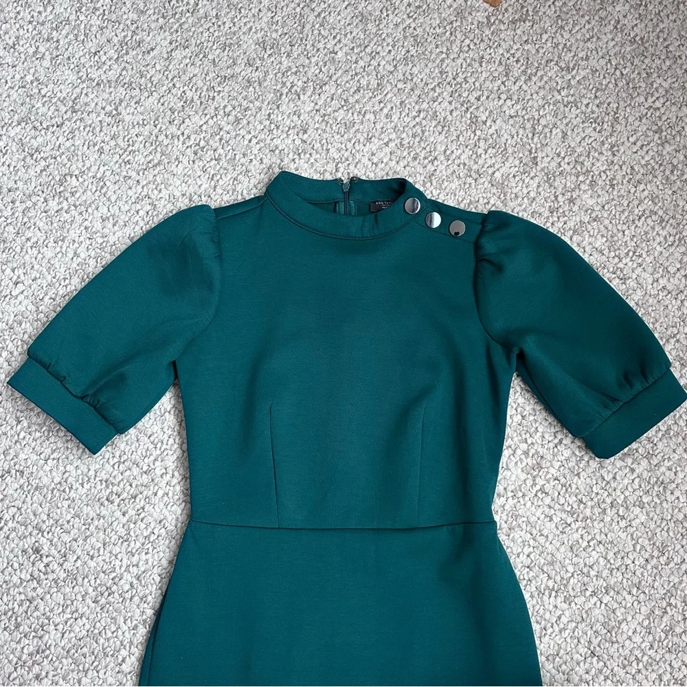 Ann Taylor Teal Midi Dress - Picture 4 of 9